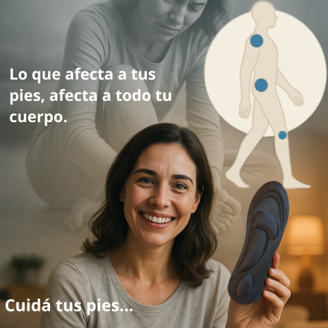 Chau dolor. Plantillas que amortiguan, sostienen y alivian desde el primer paso.