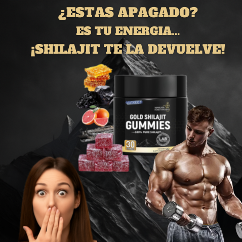 Gomitas de Shilajit puro: aumenta tu energía, enfoque y testosterona en 14 días